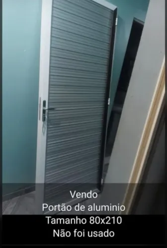 Portão de alumínio novo