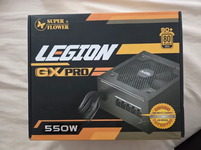 Fonte Super Flower LEGION GX PRO 550W, 80 Plus Gold, PFC Ativo, Semi-Modular