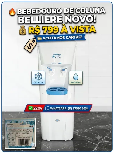 BEBEDOURO DE COLUNA BELLIERE CALIPSO - (220V)
