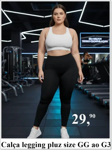 Calça legging pluz size GG ao G3
