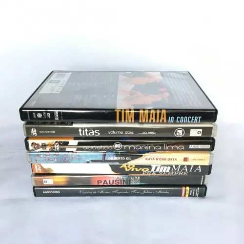 Lote de CDs e DVDs musicais Originais
