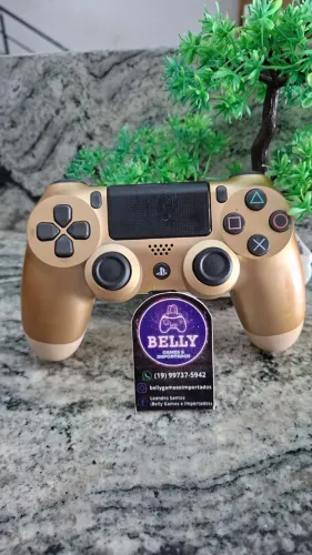 CONTROLE DE PLAYSTATION 4 DOURADO ORIGINAL - REVISADO