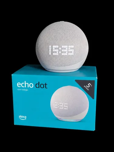 Alexa Echo Dot 5ª Geração com Relógio