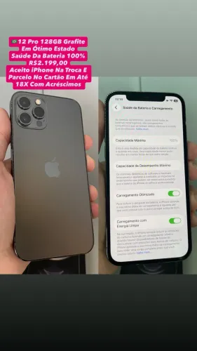 iPhone 12 Pro 128GB Grafite ( Usado )