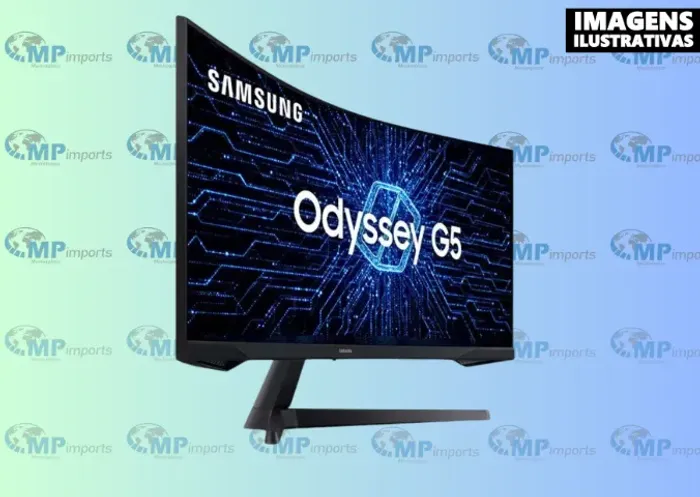 Loja MP Imports: Monitor Gamer Samsung Odyssey G5, 32", QHD, 165Hz, 1ms, Freesync