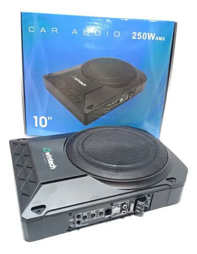 Subwoofer Slim Amplificado 250w Caixa De Som Interno Grave