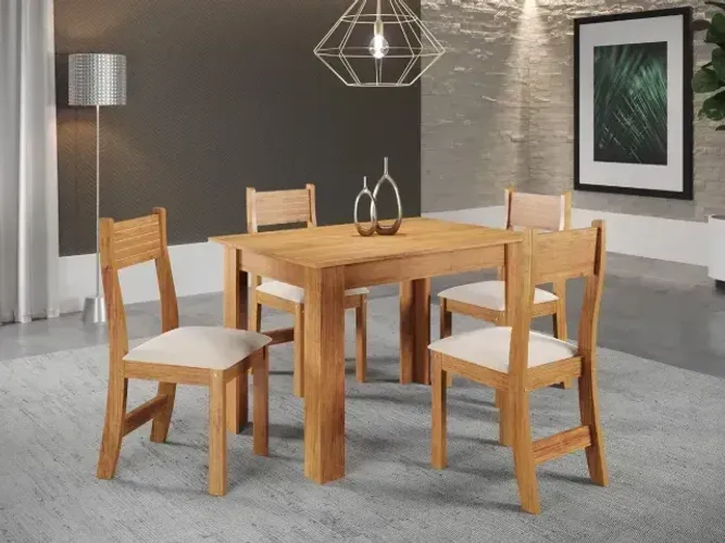Mesa de jantar com 4 lugares (produto novo)