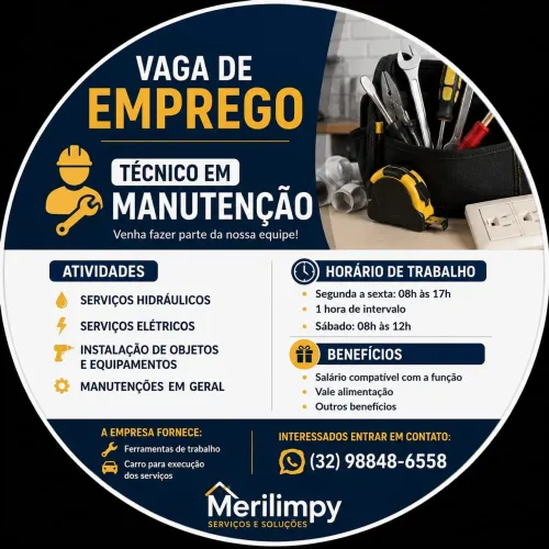 Tecnico de manutençao residencial.