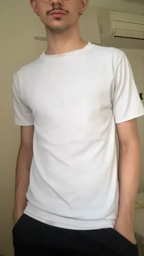Camiseta Branca Canelada | Tamanho M