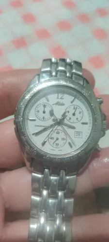 Mido vintage funcionando normalmente todo em aço inox quartz