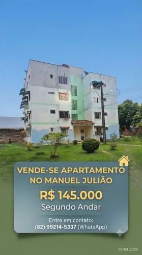 Vede se apartamento no Manoel Julião R$ 145.000