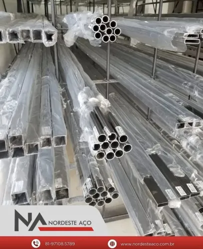 TUBO EM AÇO INOX R$ 16,10/metro linear. Tel: 81 3032 3682 Whatsapp *