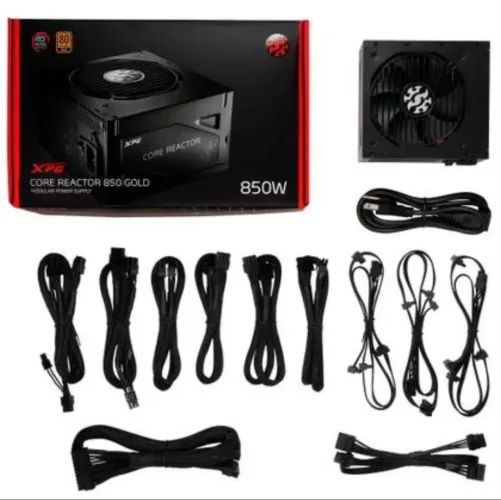FONTE XPG CORE REACTOR 850W GOLD - ALTA QUALIDADE!