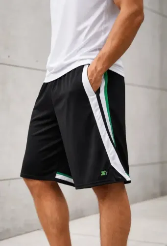 BERMUDA STARTER MASCULINA GG TRICOLOR POLIESTER