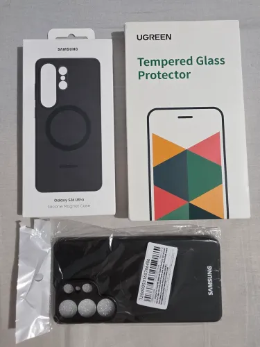 Case Original S26 Ultra mais Case Genérica e Película de Vidro