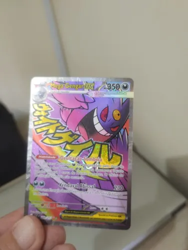 Carta Pokémon Mega Gengar ex 269/217 - Heróis Excelsos (Original)
