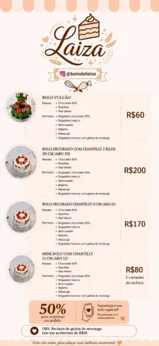 Bolo para todas celebrações 