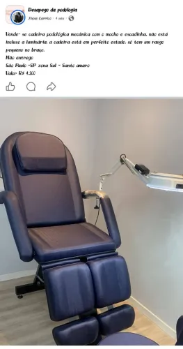 Cadeira de podologia