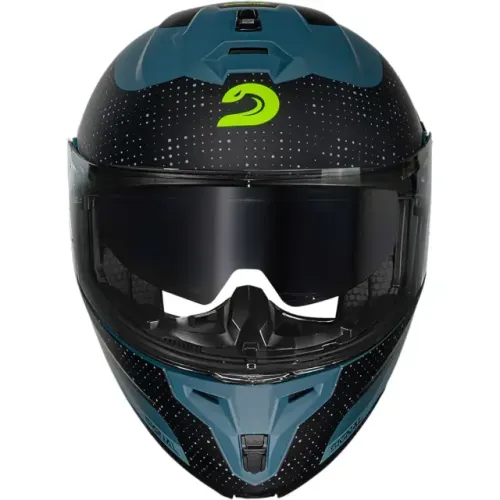 Capacete Race Tech Signal Gear - Azul/Preto Fosco (Articulado)