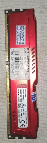 Memória RAM DDR3 8GB HyperX Fury Original 