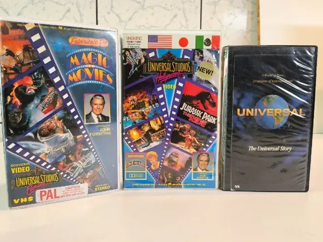 3 VHS Raros Universal Studios (Anos 90) - Impecáveis- LOTE/ COLECIONADORES