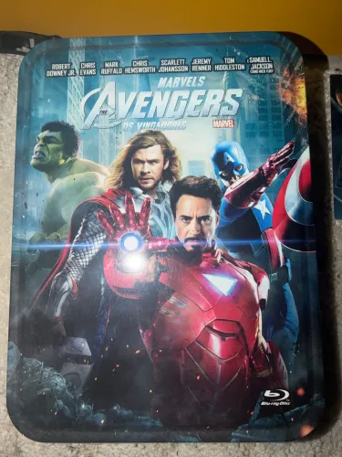 Blu-Ray Avengers Duplo, Steelcase, Cards especiais.