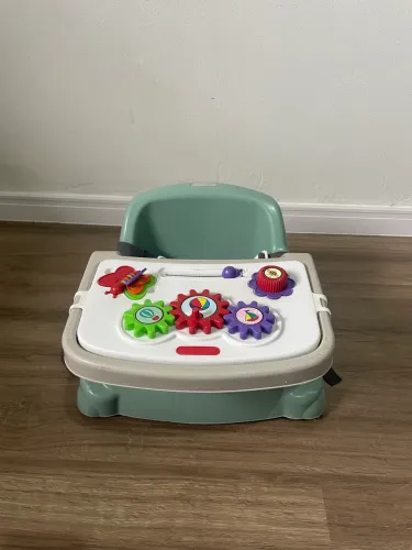 Cadeira de Alimentação Portátil Infantil com Bandeja e Brinquedos Interativos