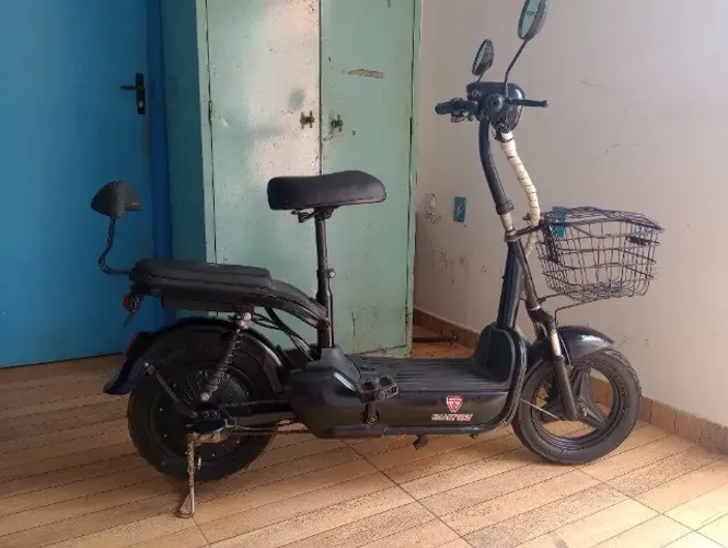 Bicicleta Elétrica Smartway 350w Preta - 14 Com Alarme Cor Preto