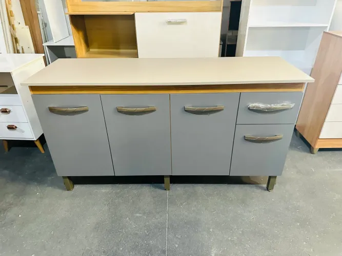 Balcão para cozinha 1,60 com tampo reto / NOVO / entregamos