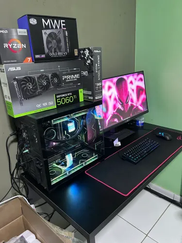 PC GAMER COMPLETO RYZEN 7 5700X3D + RTX 5060TI 16GB