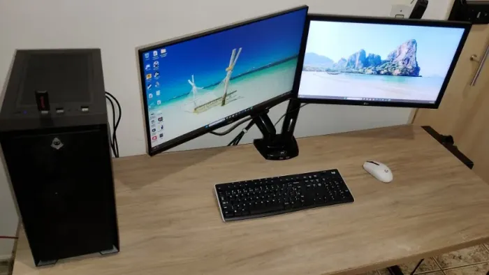 PC Gamer com monitor 5600g 16gb ddr4 ASUS B550m TUF GAMING