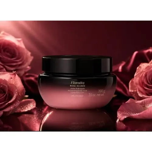 Lançamento O Boticario Creme Hidratante Desodorante Corporal Floratta Rose Sucrée