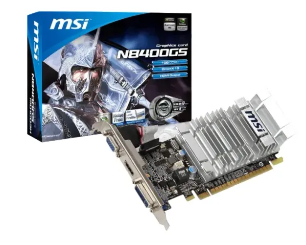 Placa de video Nvidia MSI GeForce N8400GS 1GB DDR3, ideal para Jogos e plaicações básicas