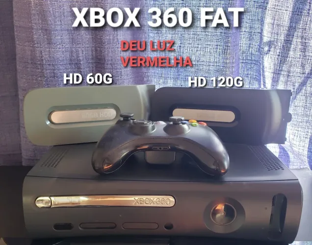 Xbox 360Fat Deu Luz vermelha
