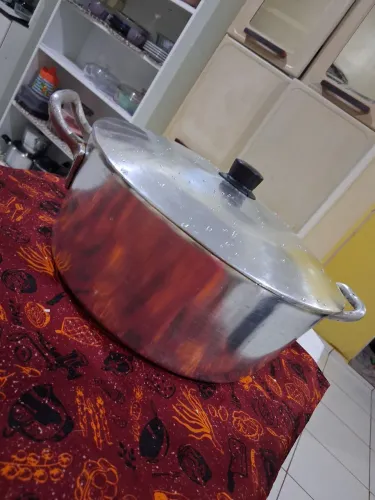 Panela grande alumínio fundido grosso 