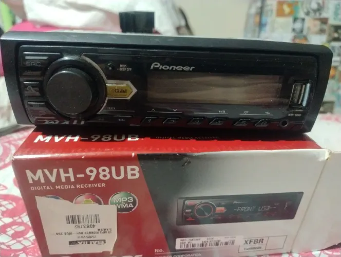 Som Automotivo Pioneer MVH-98UB USB / AUX / MP3