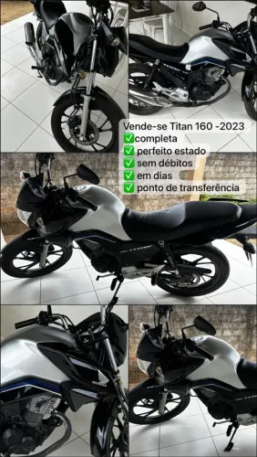 vendo Titan 160 2023 otimo estado , partida eletrica Freio disco
