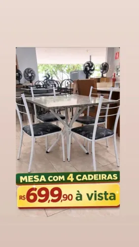 Super Oferta do Dia!! Conjunto de Mesa 4 cadeiras!!