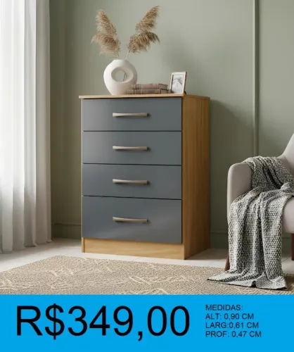 Cômoda excelente qualidade - entrega grátis e á pronta entrega!