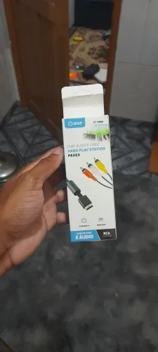 Cabo áudio e vídeo para ps3 e ps2