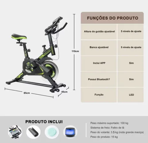 Bicicleta ergométrica skyboard