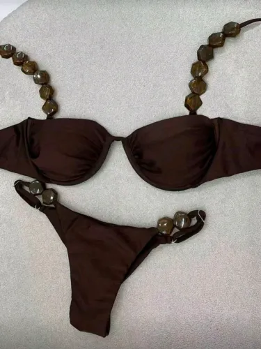 Biquini marrom shein