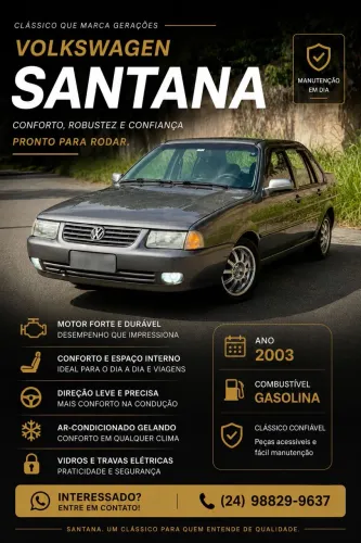 Volkswagen Santana 1.8 MI (álcool) 2003