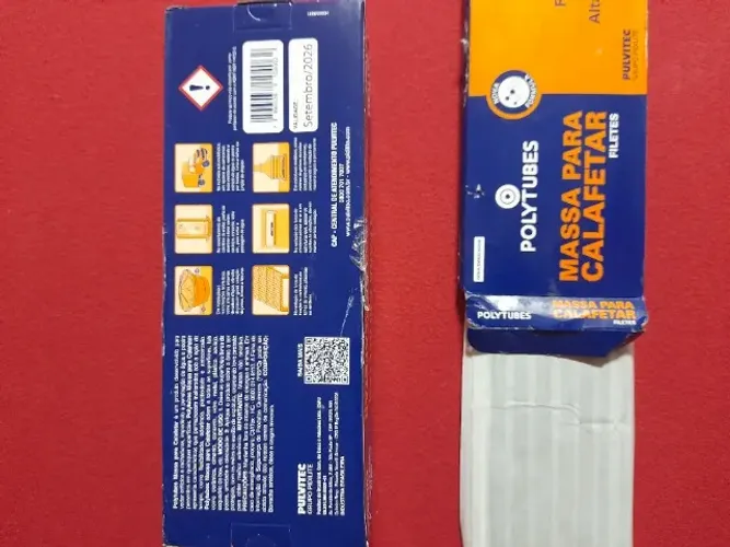 Massa Vedação Calafetar Em Filetes Poly Pulvitec  