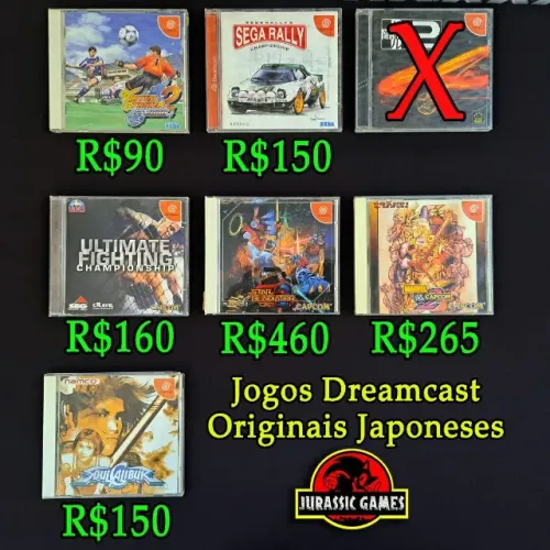 Jogos Sega Dreamcast Originais. Carrier, Street Fighter, 24h Le Mans, Dead or Alive 2