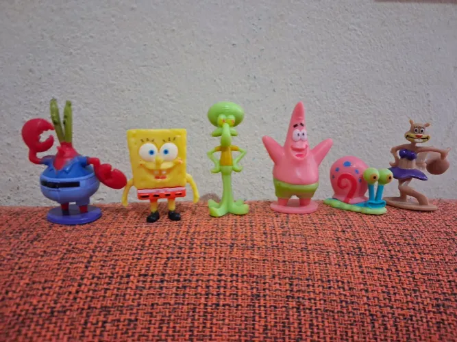 Boneco bob esponja 6 peças novos promoção