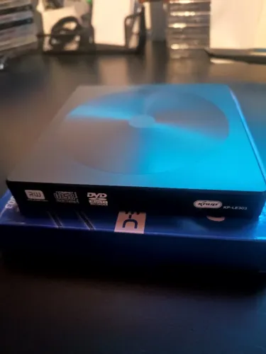 Leitor e Gravador CD/DVD Externo Knup KP-LE303 USB 3.0 - Praticamente Novo