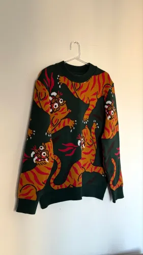 SUETER DESGOSTO TRICOTADO TIGRE