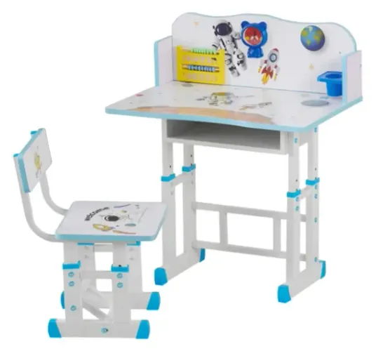Conjunto Mesa E Cadeira Infantil Happy Azul