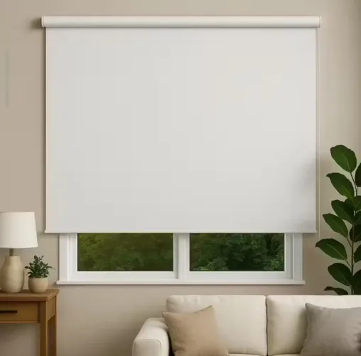 Cortina rolo blackout tecido liso 1.20x1.20